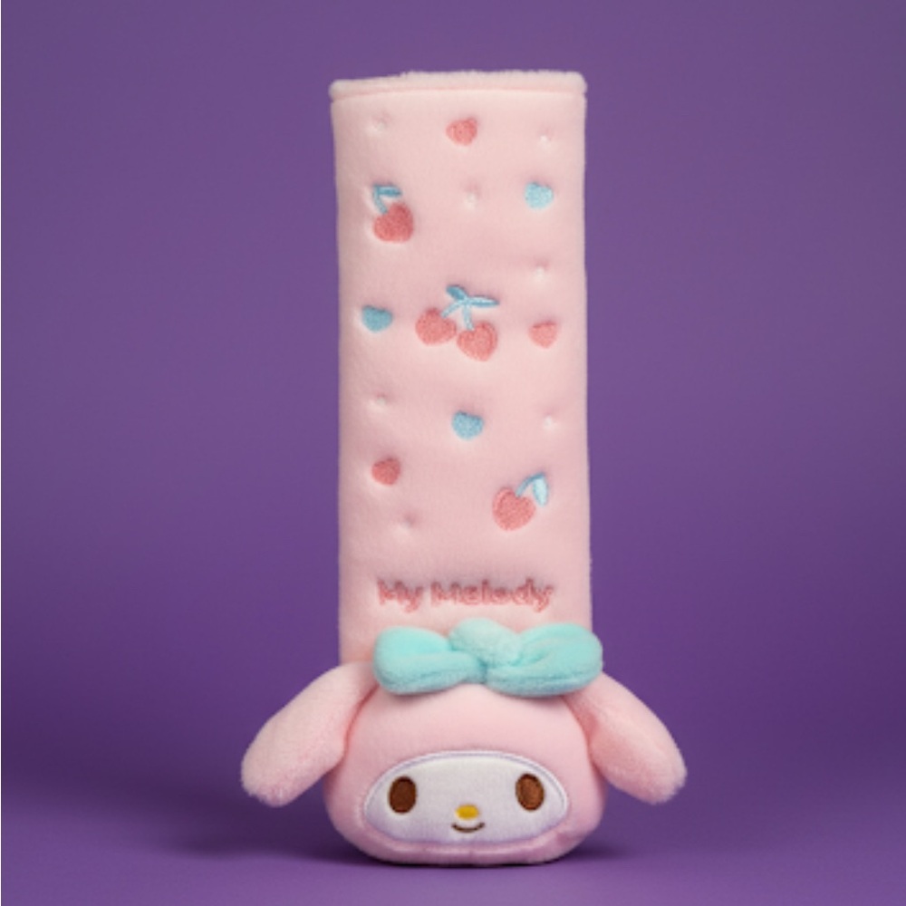 3D Blue Bow My Melody Seatbelt Cover
